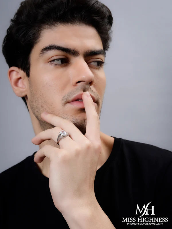 Pure 925 Silver Glamira Jonasia Mens Special Ring